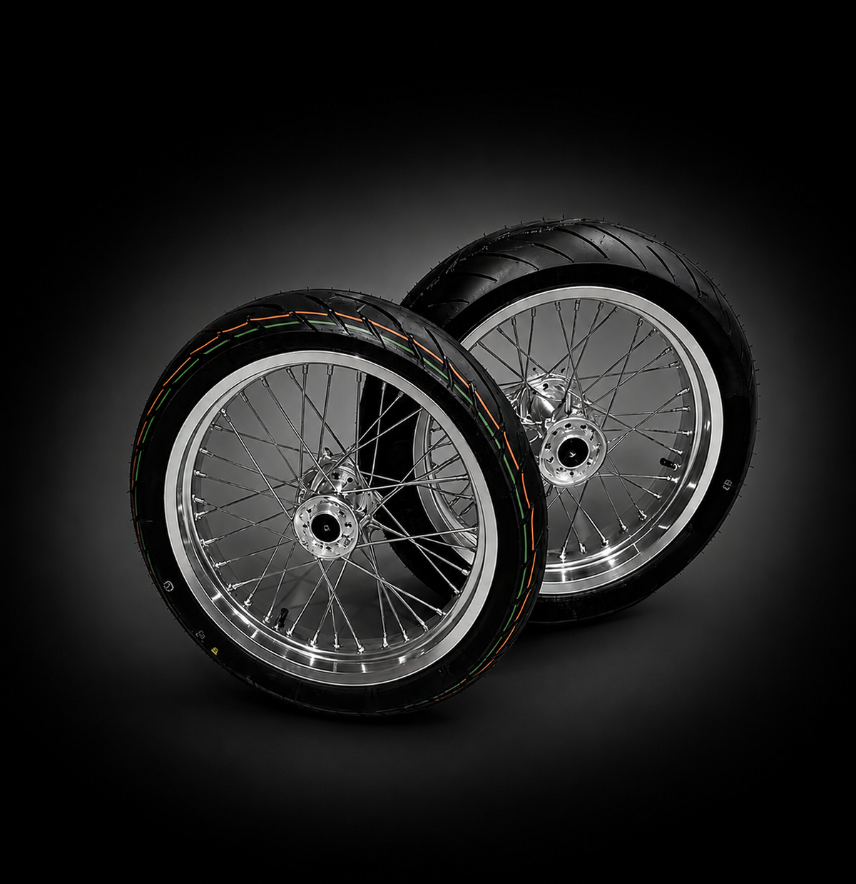 MXB Chrome Ultra bee Supermoto Wheelset