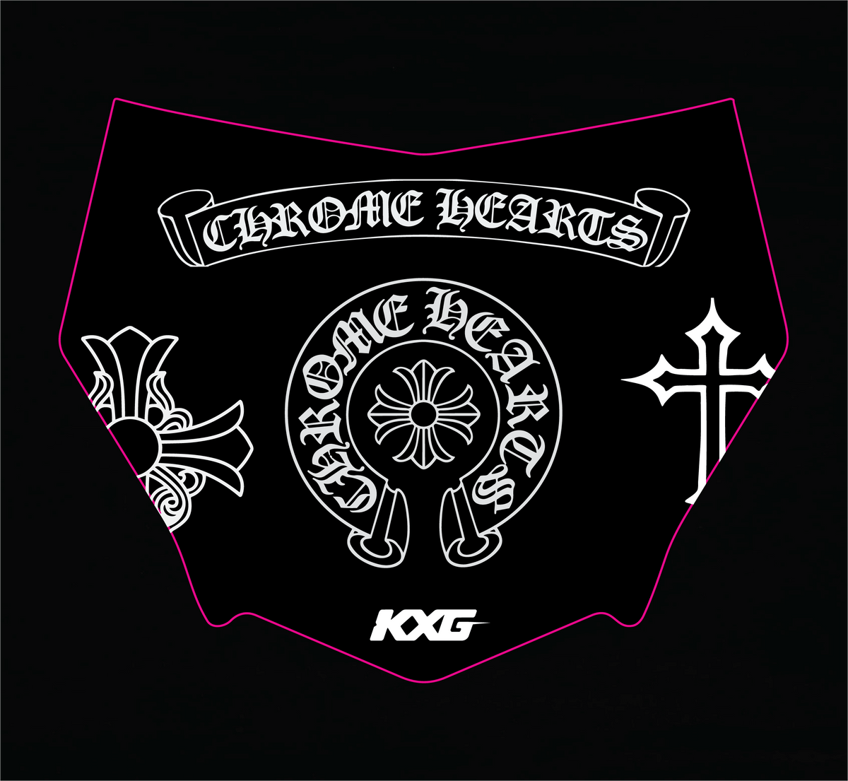 MXB Premade Full Chrome Hearts Motocutz Decal