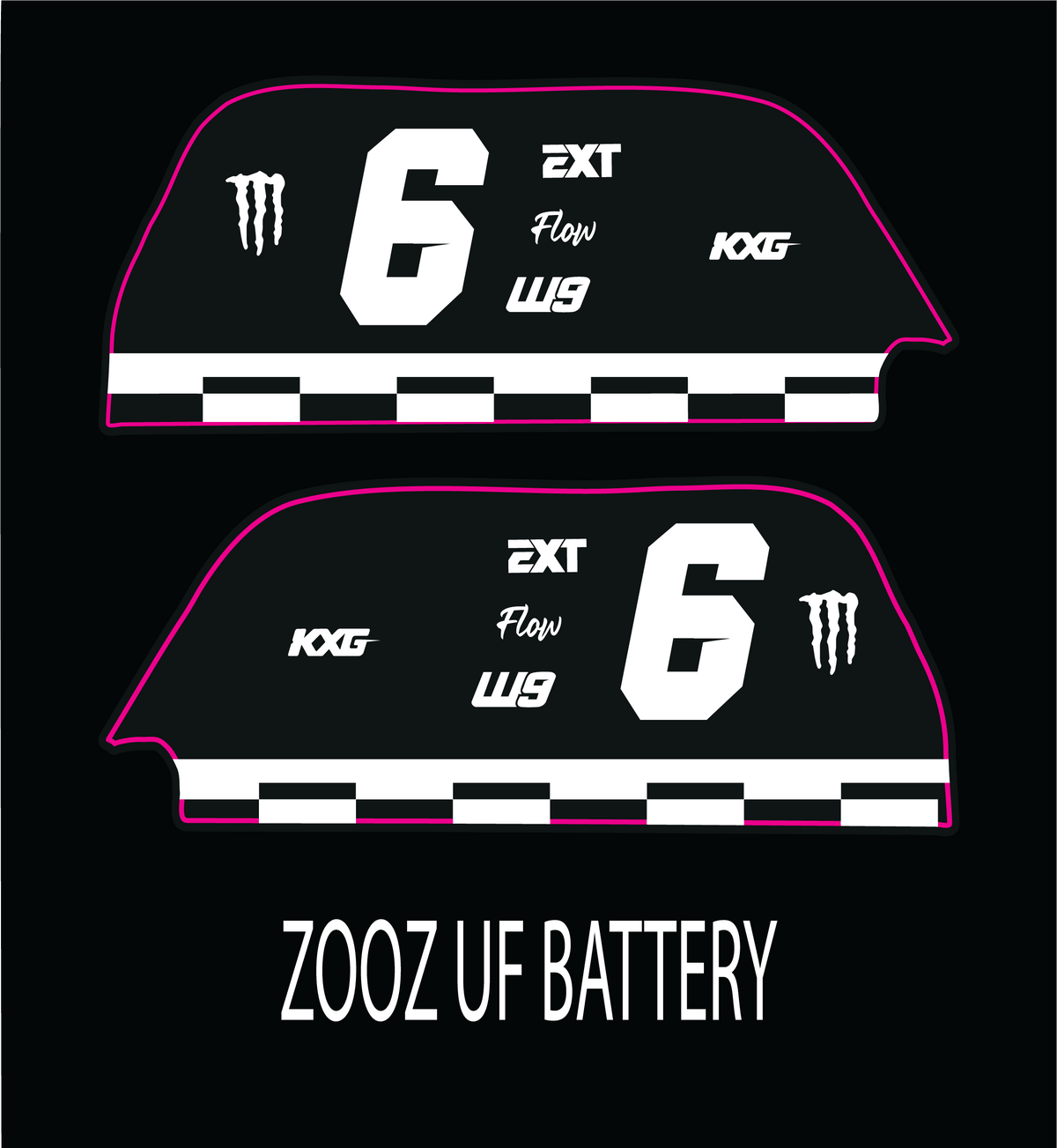 MXB Zooz Battery Decals
